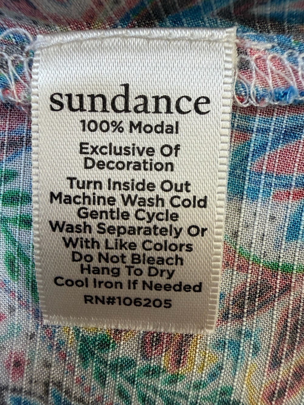 Sundance Flowy Boho Tassel Top Colorful Artisan Print Blouse Size L. Gorgeous ⚡️ - Picture 14 of 14